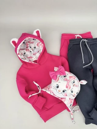 Костюм Corona.hm *Кицюня* малина з додатковими штанами та шапочкою (шапочка на вибір)