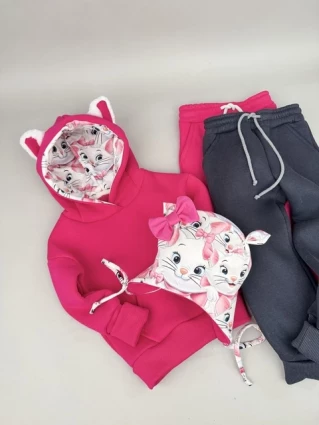 Костюм Corona.hm *Кицюня* малина з додатковими штанами та шапочкою (шапочка на вибір)