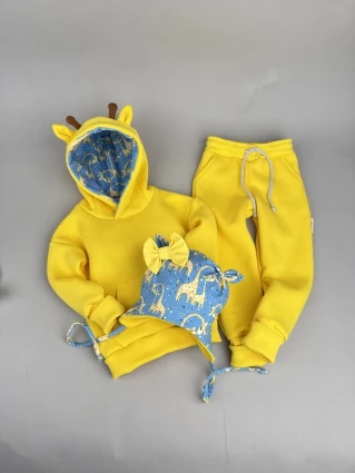 Костюм Corona.hm *Жирафчик* жовтий з шапочкою (шапочка на вибір)