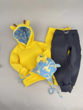 Костюм Corona.hm *Жирафчик* жовтий з додатковими штанами та шапочкою (шапочка на вибір)