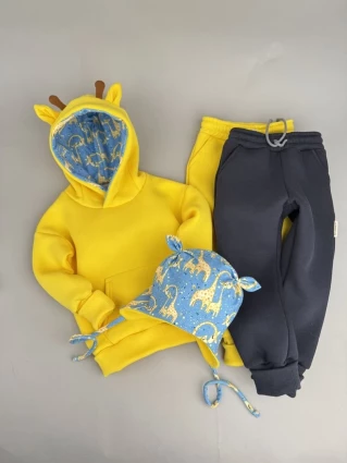 Костюм Corona.hm *Жирафчик* жовтий з додатковими штанами та шапочкою (шапочка на вибір)